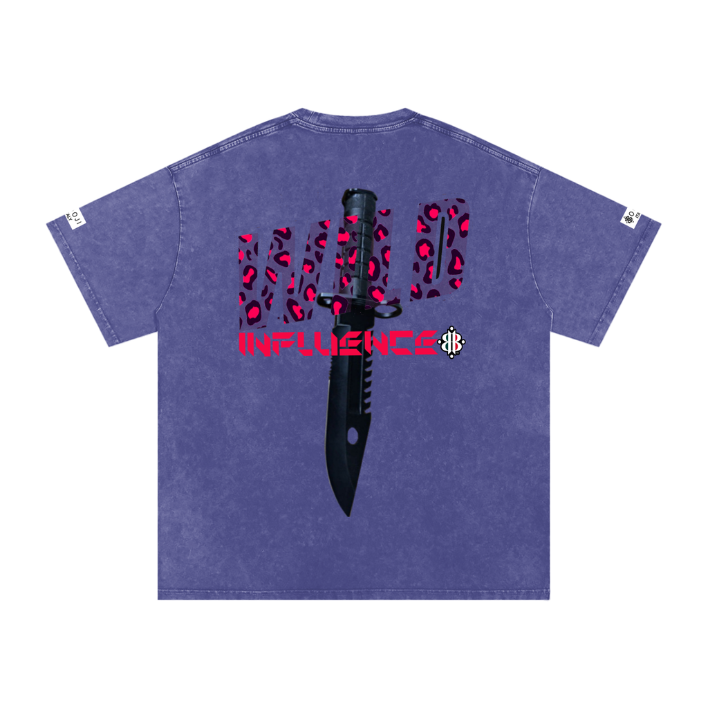 BOOJI ITALY "WILD INFLUENCE" LINE SNOW WASHED T-SHIRT