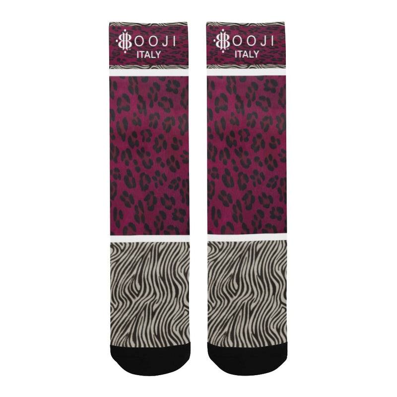 BOOJI ITALY WILD INFLUENCE COLLECTION MEN'S BLACK SOCKS