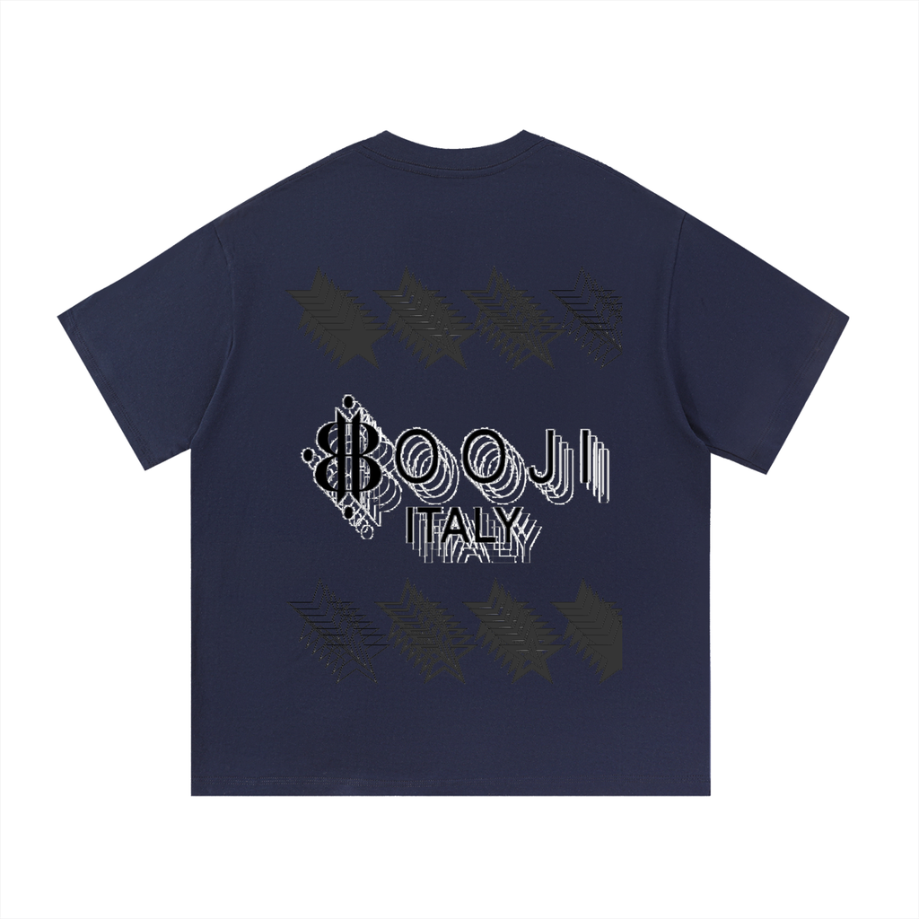 BOOJI ITALY STARS LOGO MULTIPLIED COTTON T-SHIRT