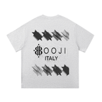 BOOJI ITALY 4 EVER $ LOGO MULTIPLIED STARS COTTON T-SHIRT