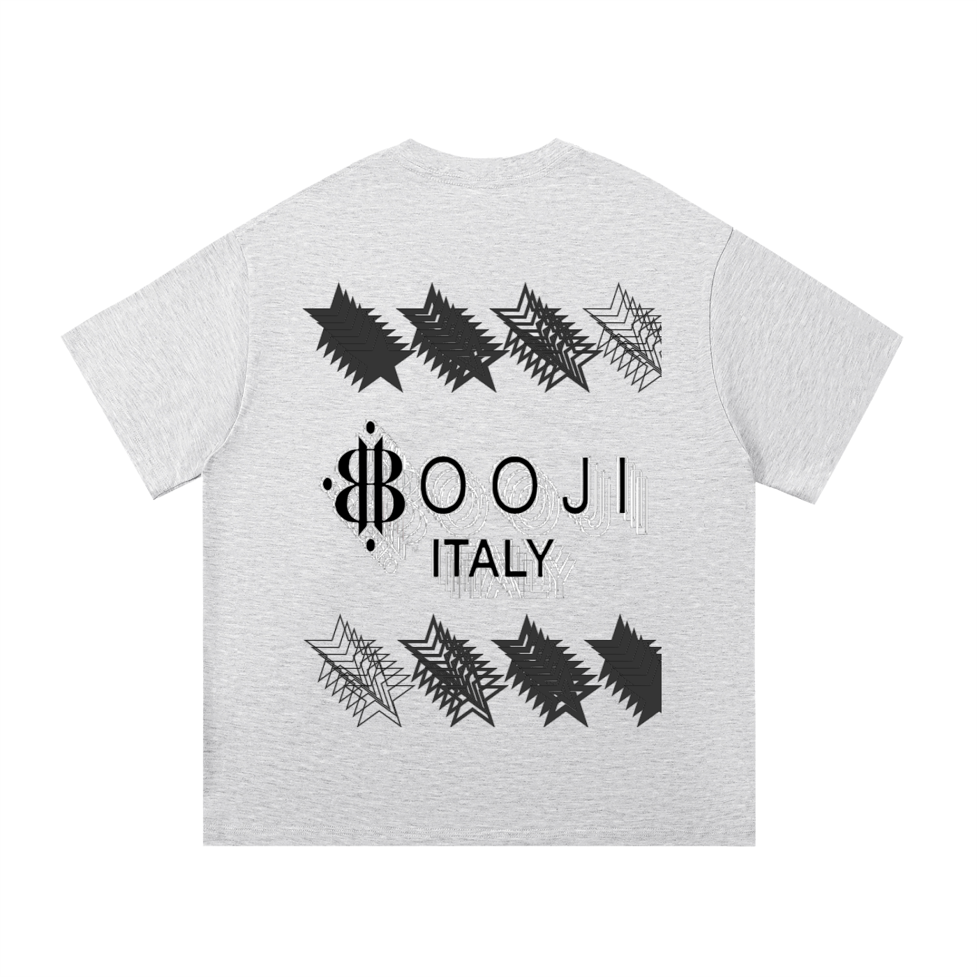 BOOJI ITALY STARS LOGO MULTIPLIED COTTON T-SHIRT