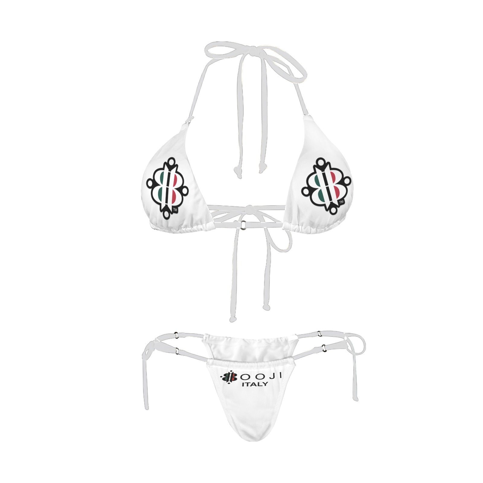 BOOJI ITALY LOGO HALTER STRING BIKINI SET