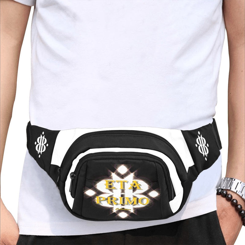 BOOJI ITALY ETA PRIMO COLLECTION BLACK NLON CANVAS WAIST BAG