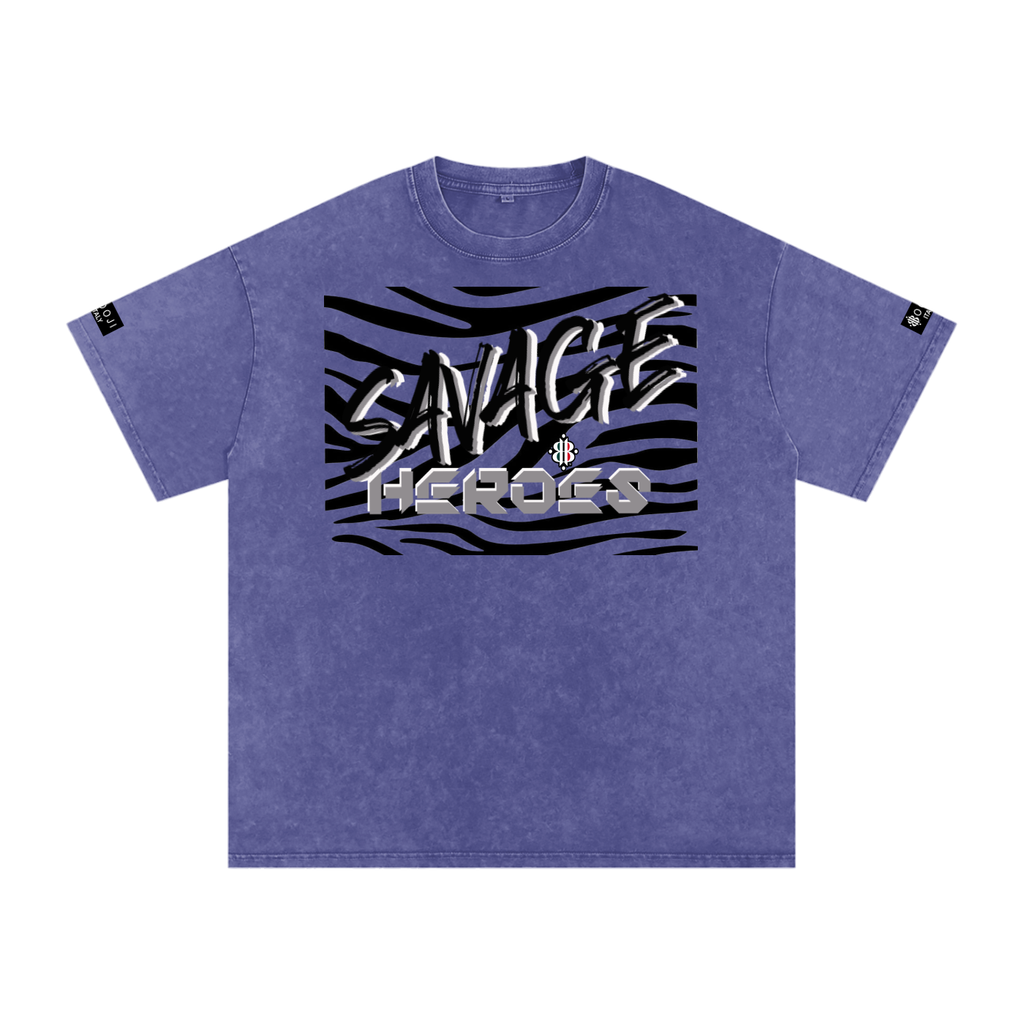 BOOJI ITALY "SAVAGE HEROES" SNOW WASHED T-SHIRT