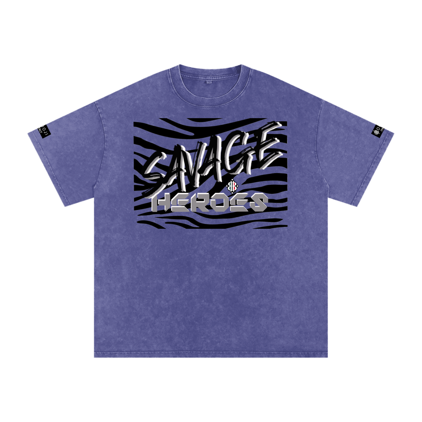 BOOJI ITALY "SAVAGE HEROES" SNOW WASHED T-SHIRT
