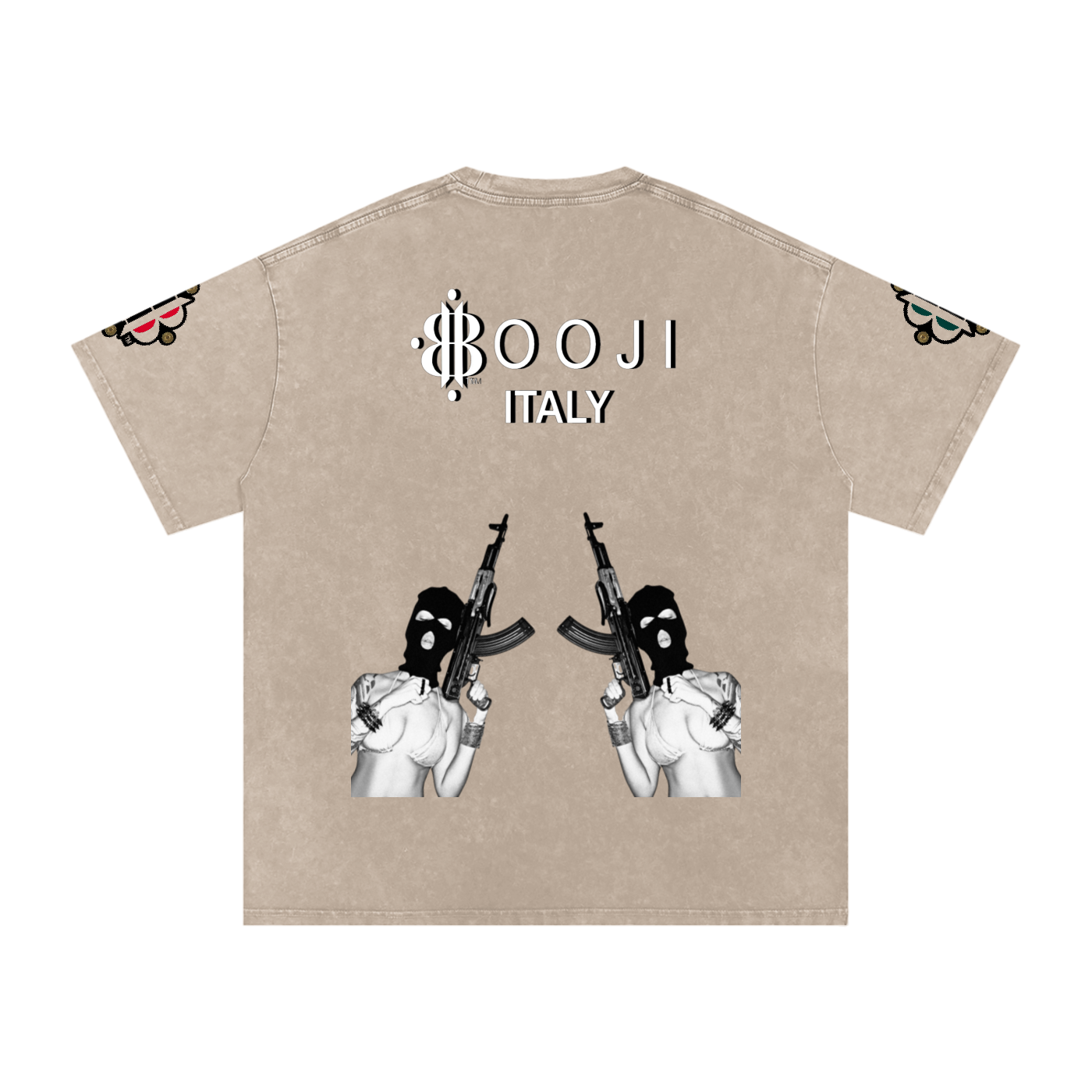 BOOJI ITALY BITE THA BULLET SNOW WASHED T-SHIRT