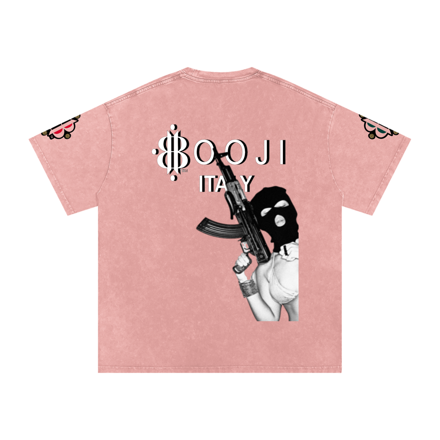 BOOJI ITALY "BITE THE BULLET" SNOW WASHED T-SHIRT