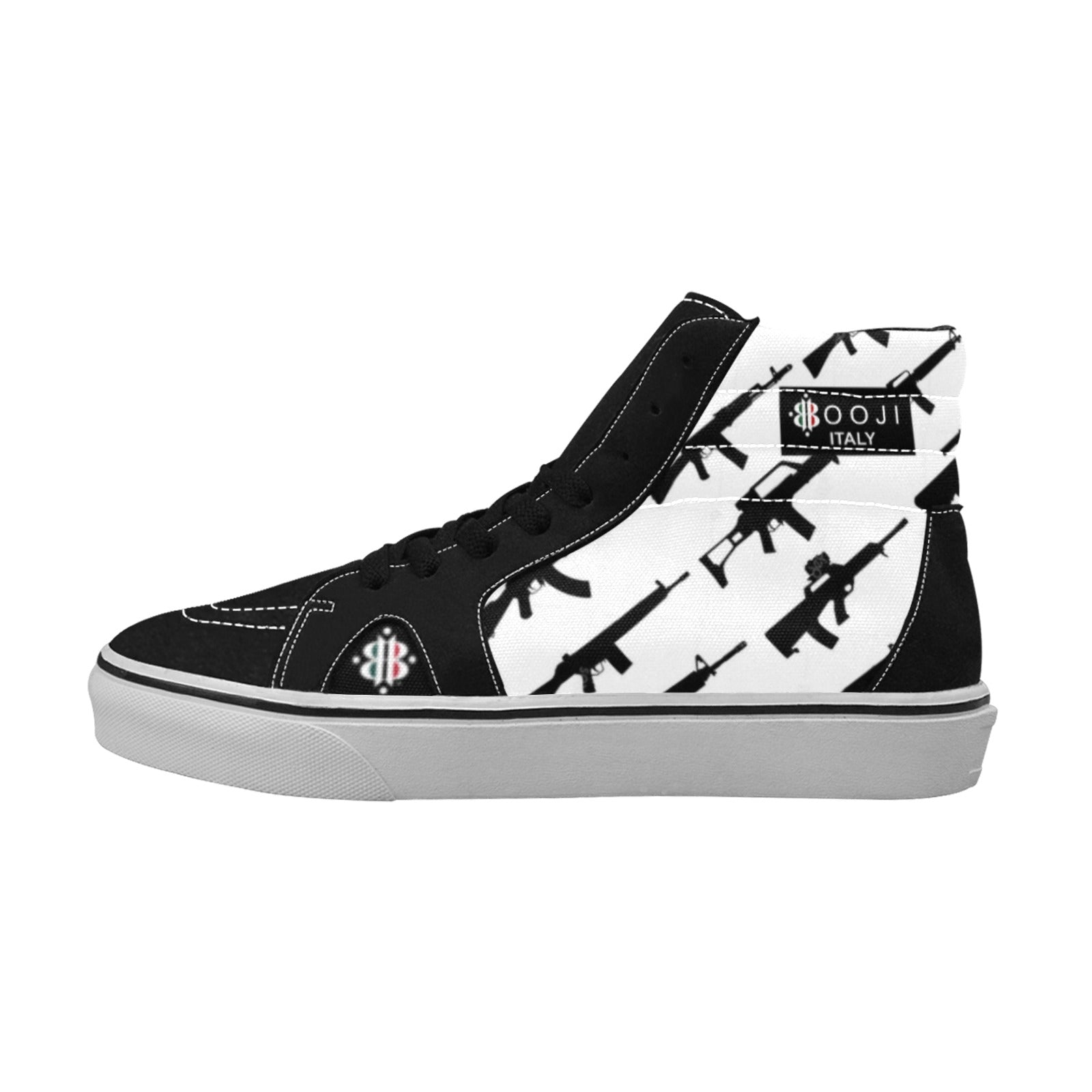 BOOJI CLICK BANG COLLECTION Men's High Top Canvas Shoes (Model E001-1)