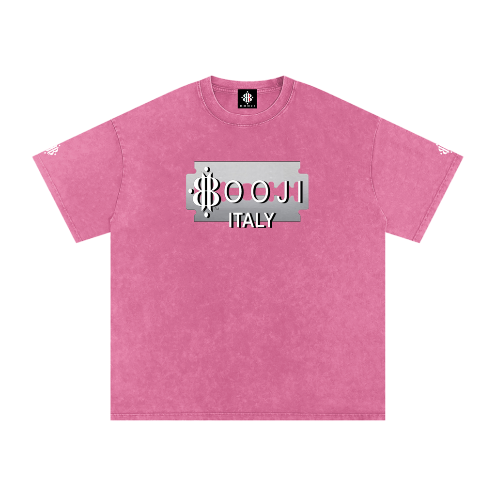 BOOJI ITALY SUPER POSITION COLLECTION RAZORS EDGE SNOW WASHED T-SHIRT