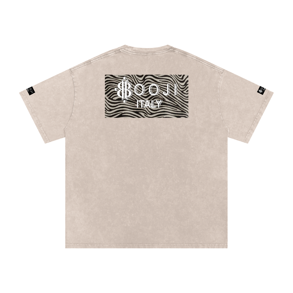 BOOJI ITALY WILD INFLUENCE Z-BACK SNOW WASHED T-SHIRT