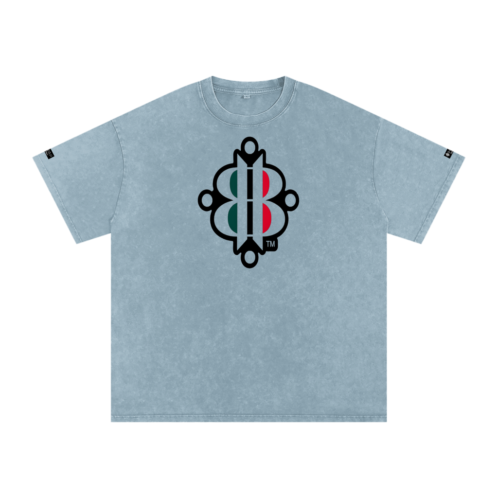 BOOJI ITALY "FLY DENIM MFR." SNOW WASHED T-SHIRT