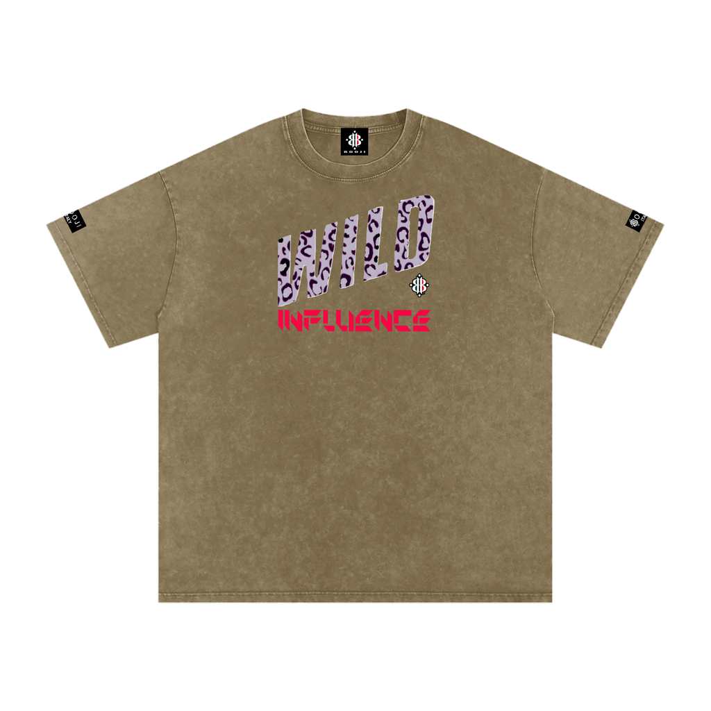 BOOJI ITALY WILD INFLUENCE Z-BACK SNOW WASHED T-SHIRT