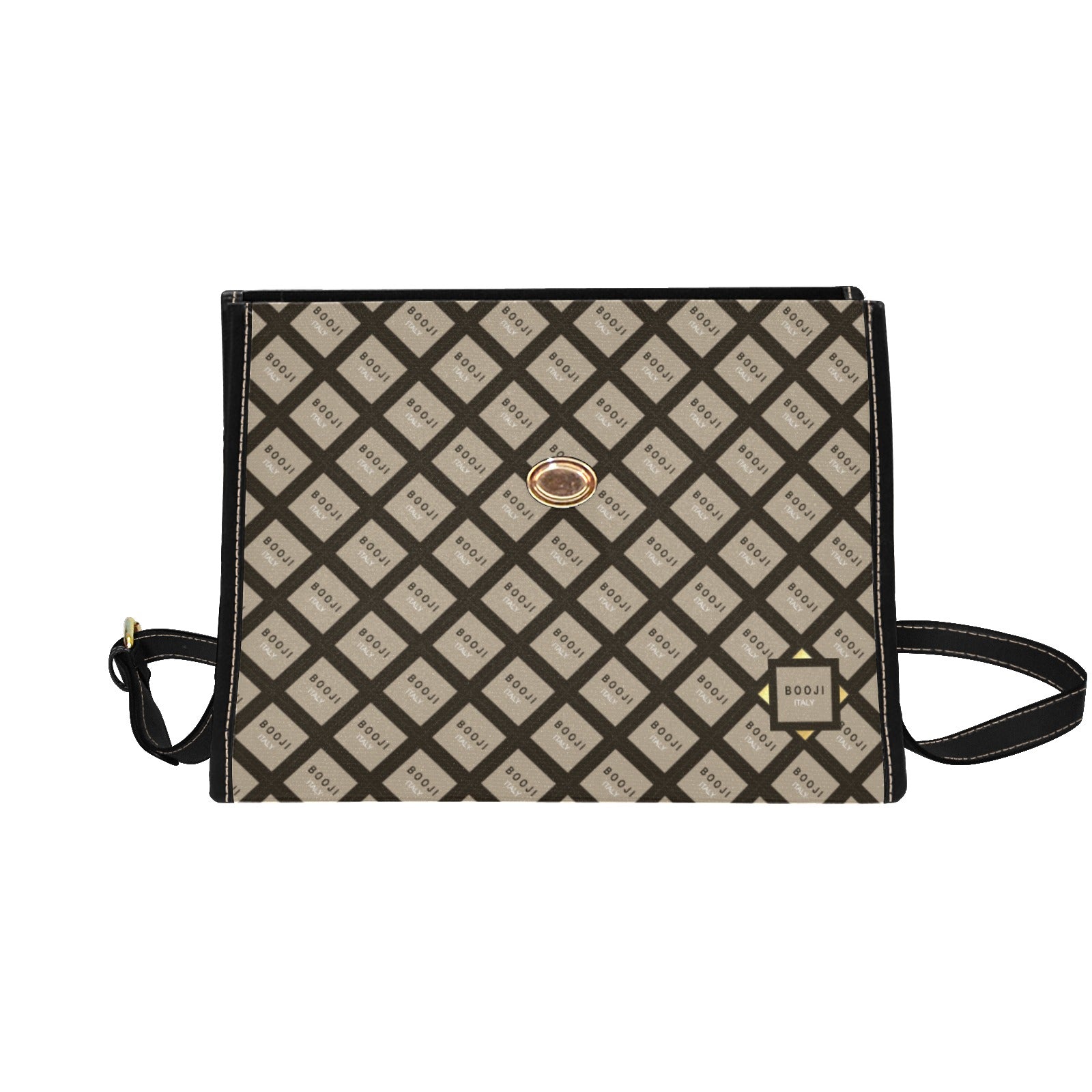 BOOJI ITALY "GRAIL'S COLLECTION" PATTERN CANVAS CLUTCH PURSE