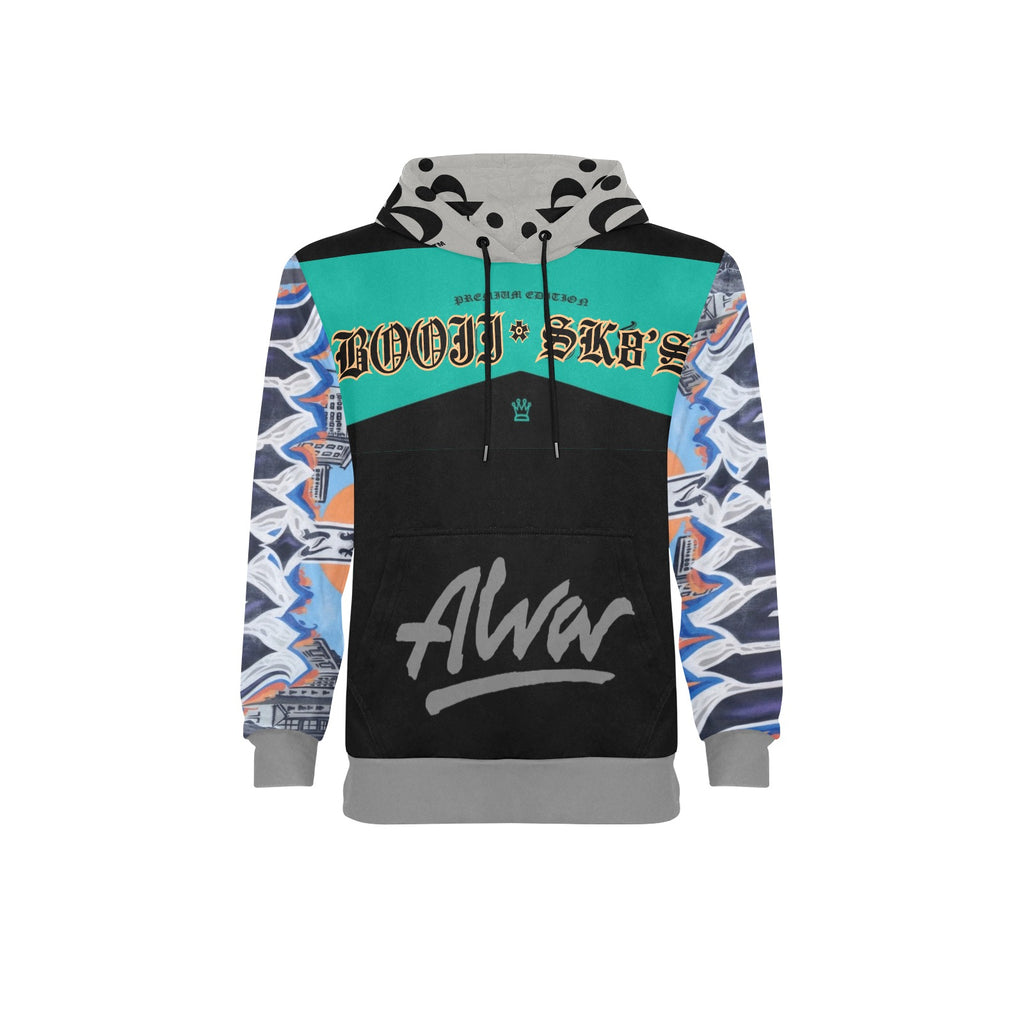 BOOJI SK8'S COLLECTION New Men's All-Over Print Hoodie (Model H55)