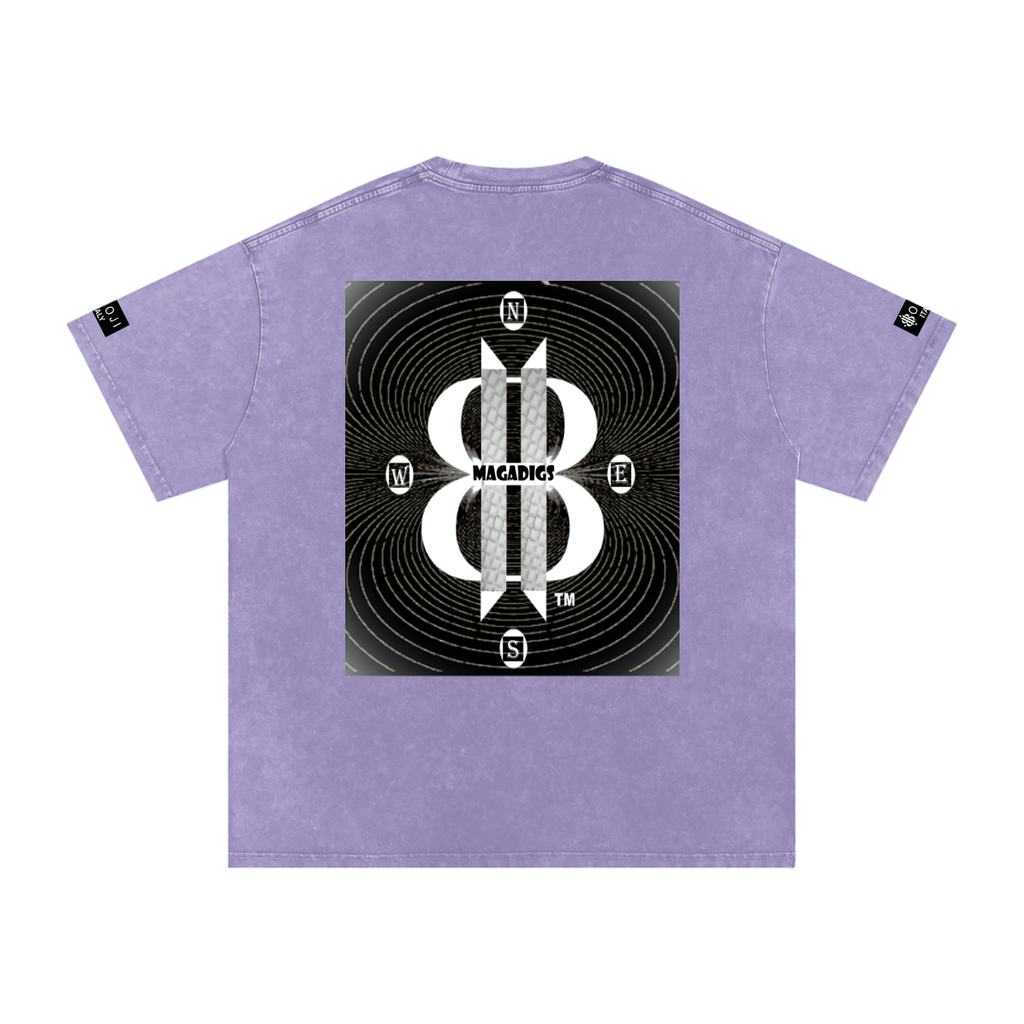 BOOJI ITALY MAGADIGS COLLECTION LOGO SNOW WASHED T-SHIRT