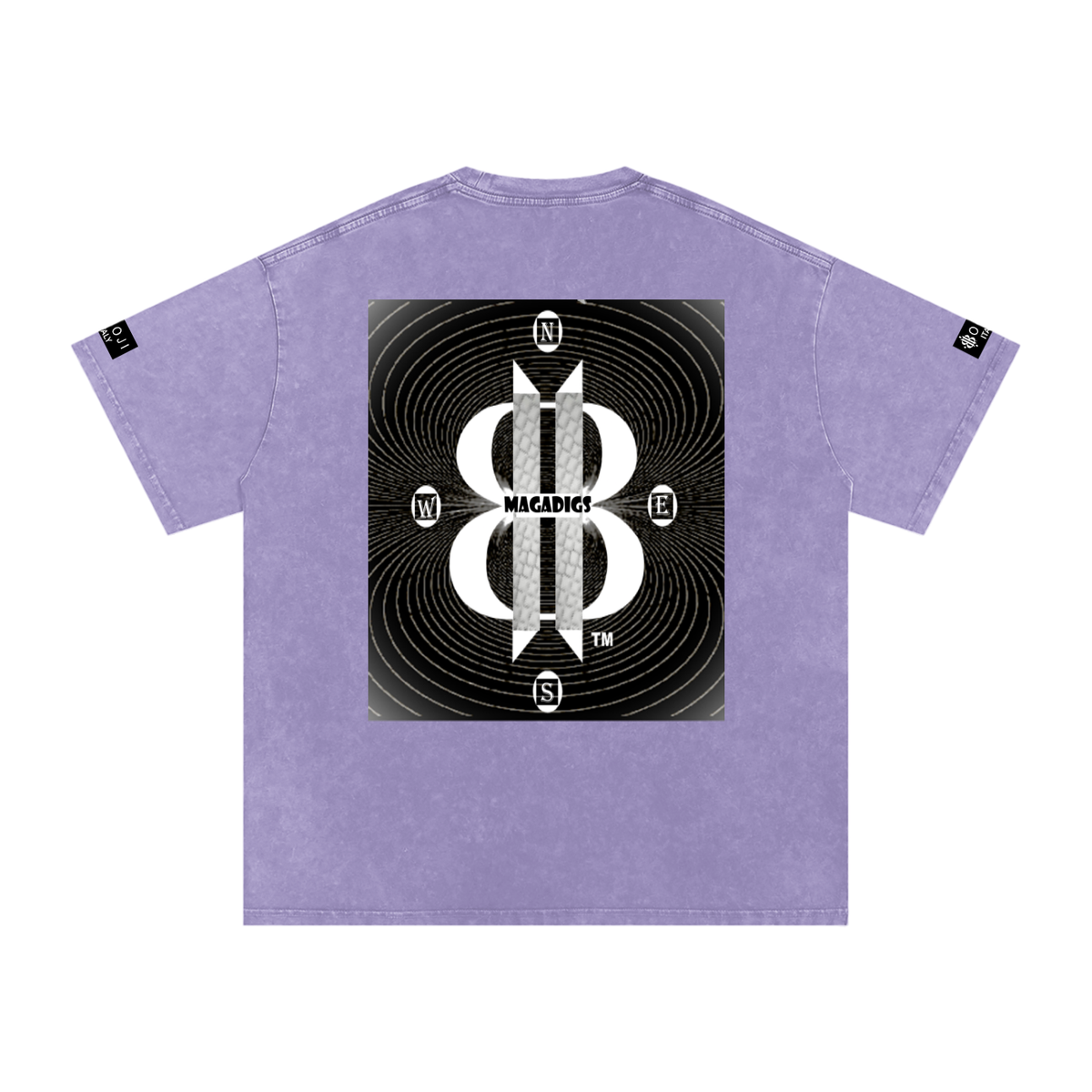 BOOJI ITALY MAGADIGS COLLECTION LOGO SNOW WASHED T-SHIRT
