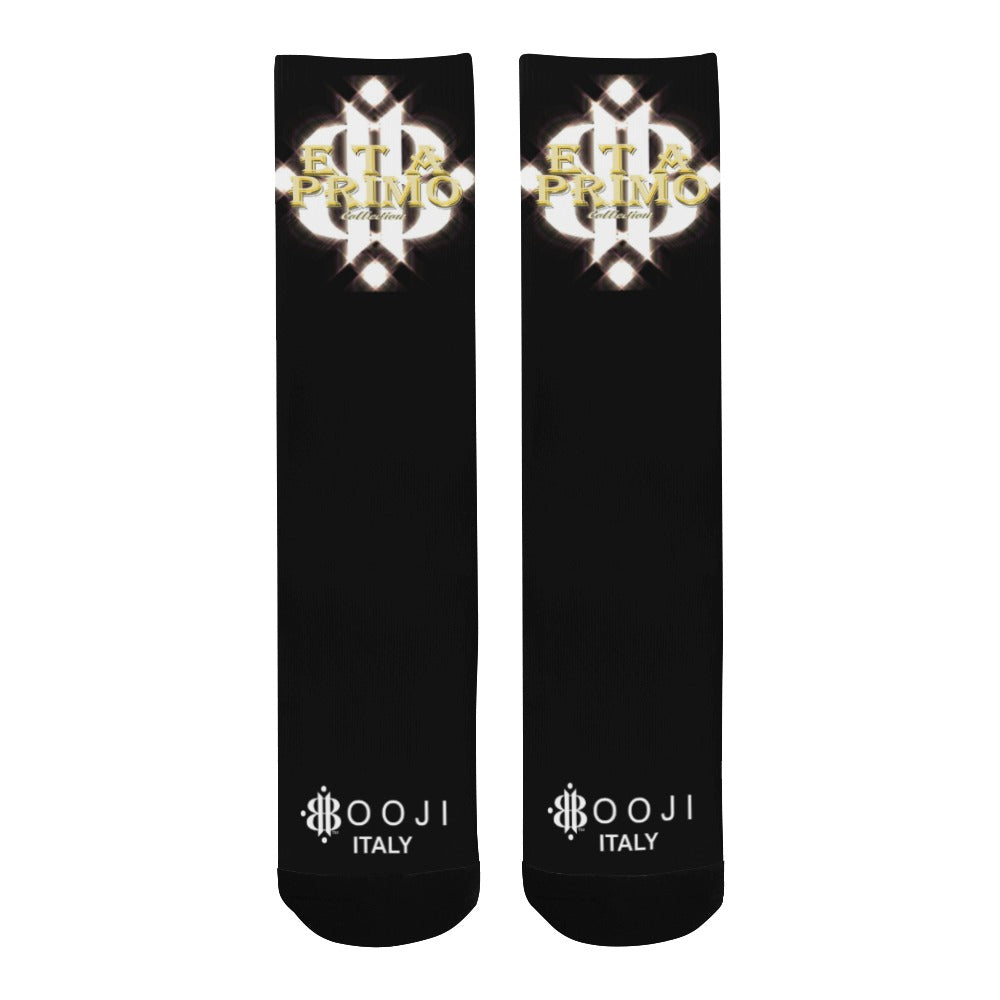 BOOJI ITALY ETA PRIMO MEN'S LOGO BLACK TUBE SOCKS