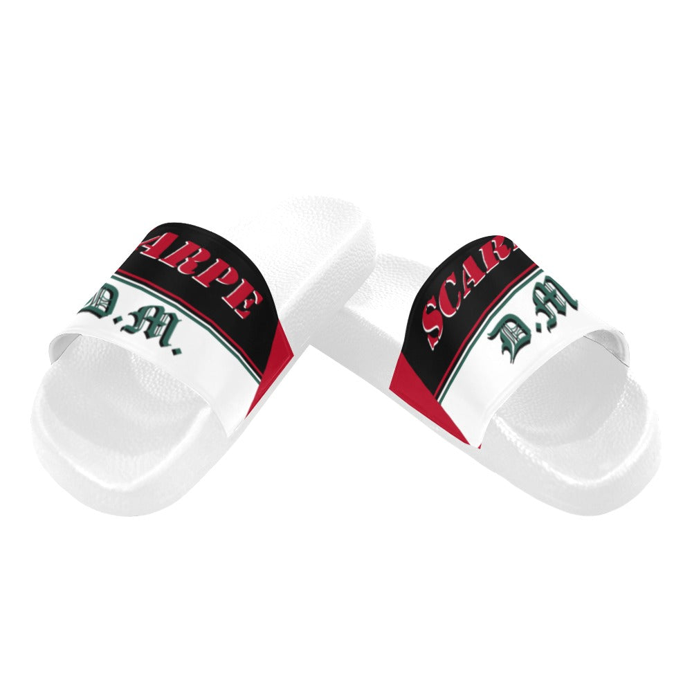 BOOJI ITALY SCARPE DM COLLECTION MEN'S WHITE SOLE SLIDES