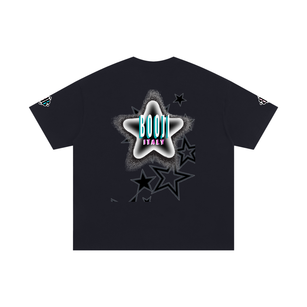 BOOJI ITALY STARS LOGO INVERTED OVERSIZED T-SHIRT