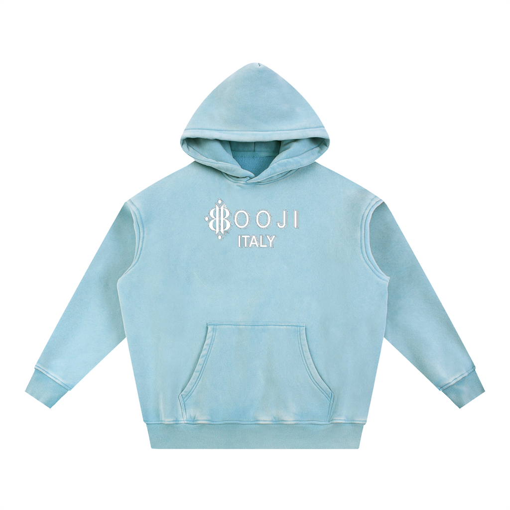 BOOJI ITALY FLY DENIM MFR. SNOW WASHED HOODIE
