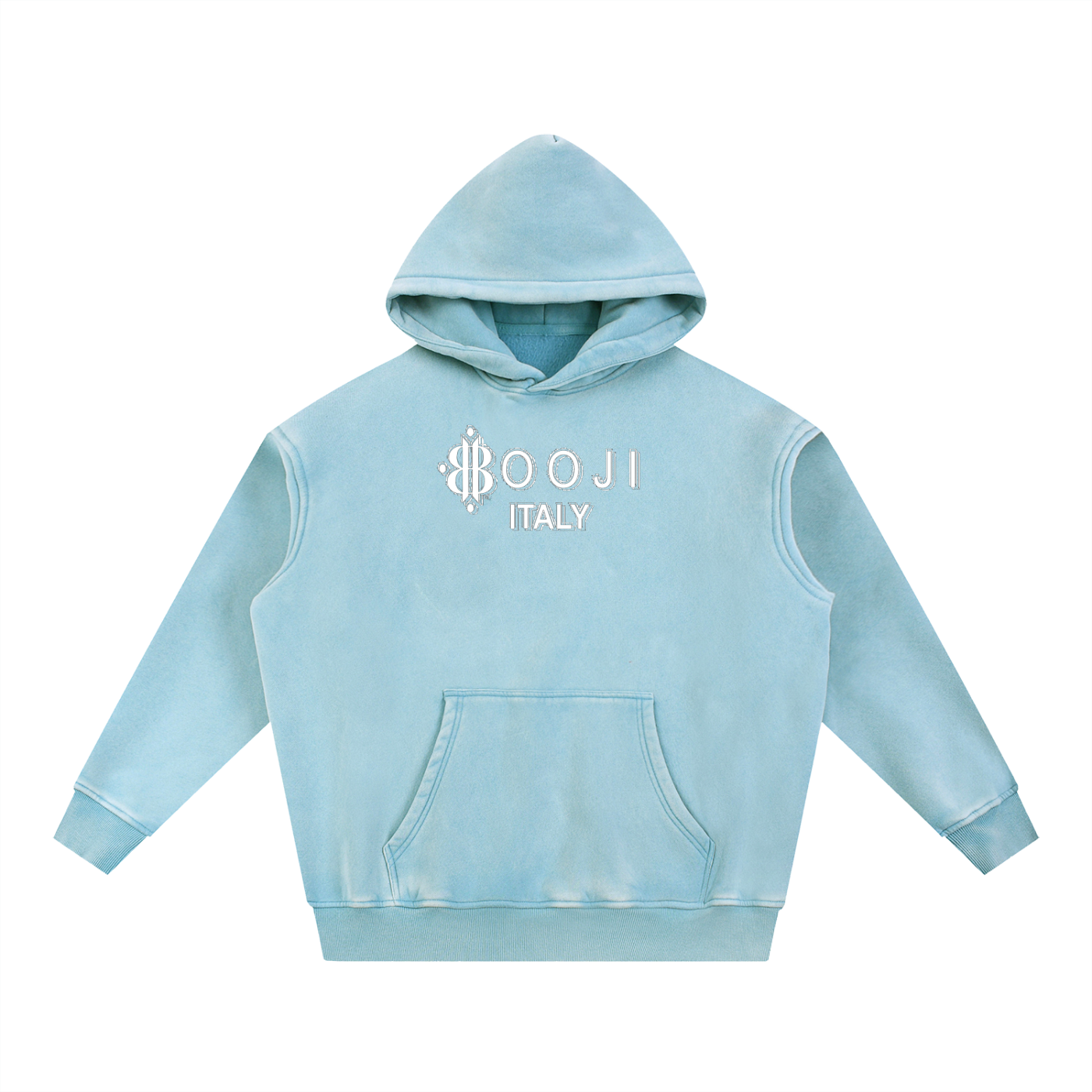 BOOJI ITALY FLY DENIM MFR. SNOW WASHED HOODIE