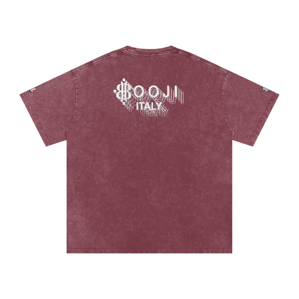 BOOJI ITALY "BE A WAVE, BEHAVE." SNOW WASHED T-SHIRT