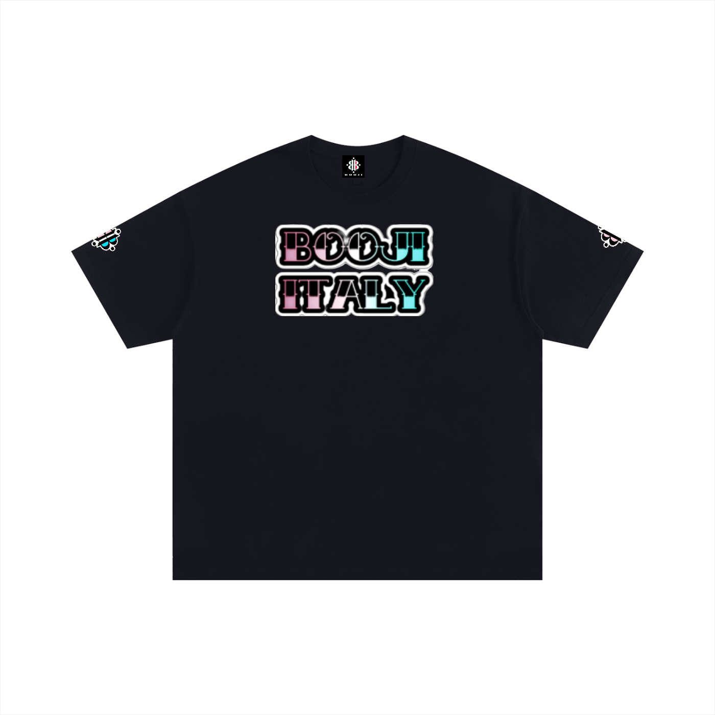BOOJI ITALY GRAFITTI STYLE LOGO COTTON T-SHIRT