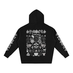 BOOJI ITALY SYMBOLS COLLECTION BLACK COTTON HOODIE
