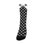 BOOJI ITALY 4 EVER $ LOGO PATTERN JESTER MEN'S BLACK SOCKS