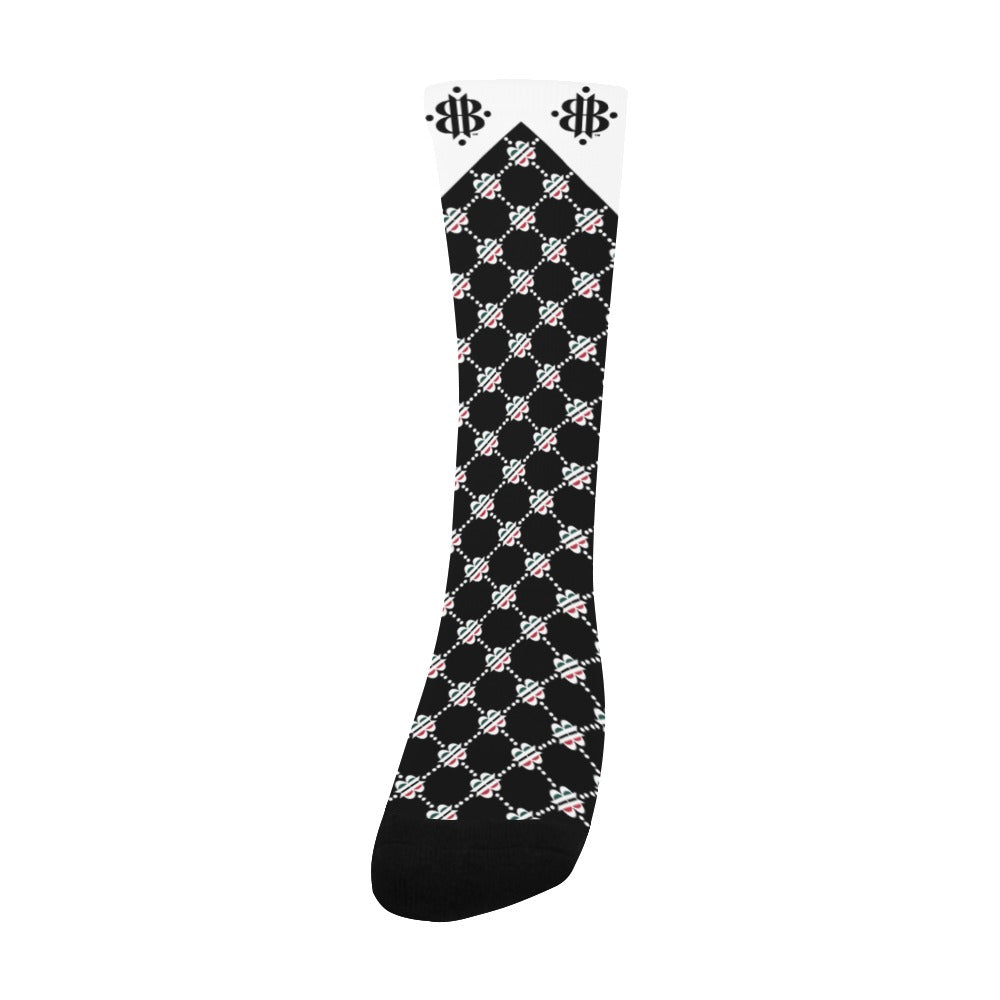 BOOJI LOGO PATTERN Men's Custom Socks