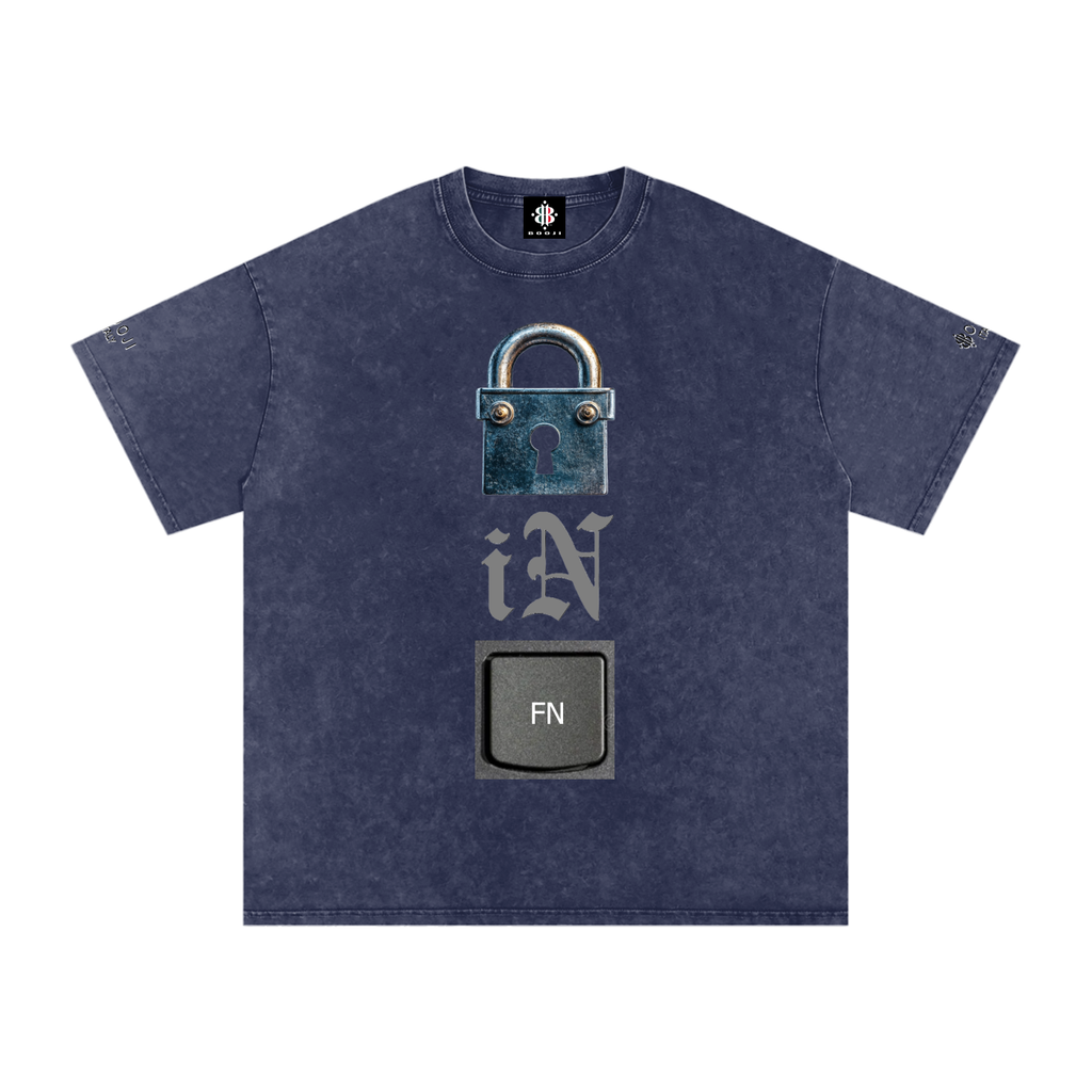 BOOJI ITALY LOCK IN COLLECTION SNOW WASHED T-SHIRT