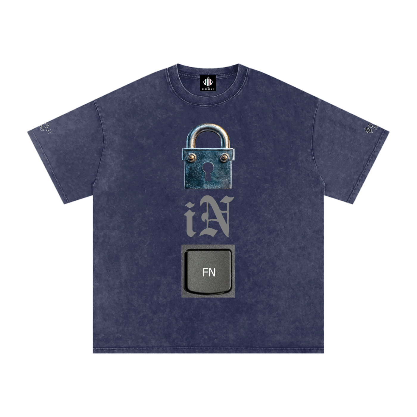BOOJI ITALY LOCK IN COLLECTION SNOW WASHED T-SHIRT