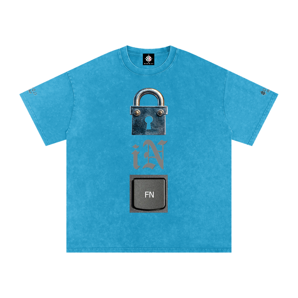 BOOJI ITALY LOCK IN COLLECTION SNOW WASHED T-SHIRT