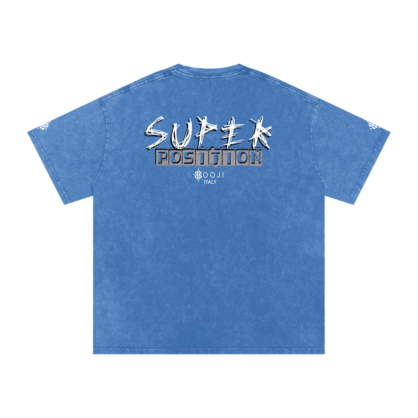 BOOJI ITALY SUPER POSITION COLLECTION RAZORS EDGE SNOW WASHED T-SHIRT