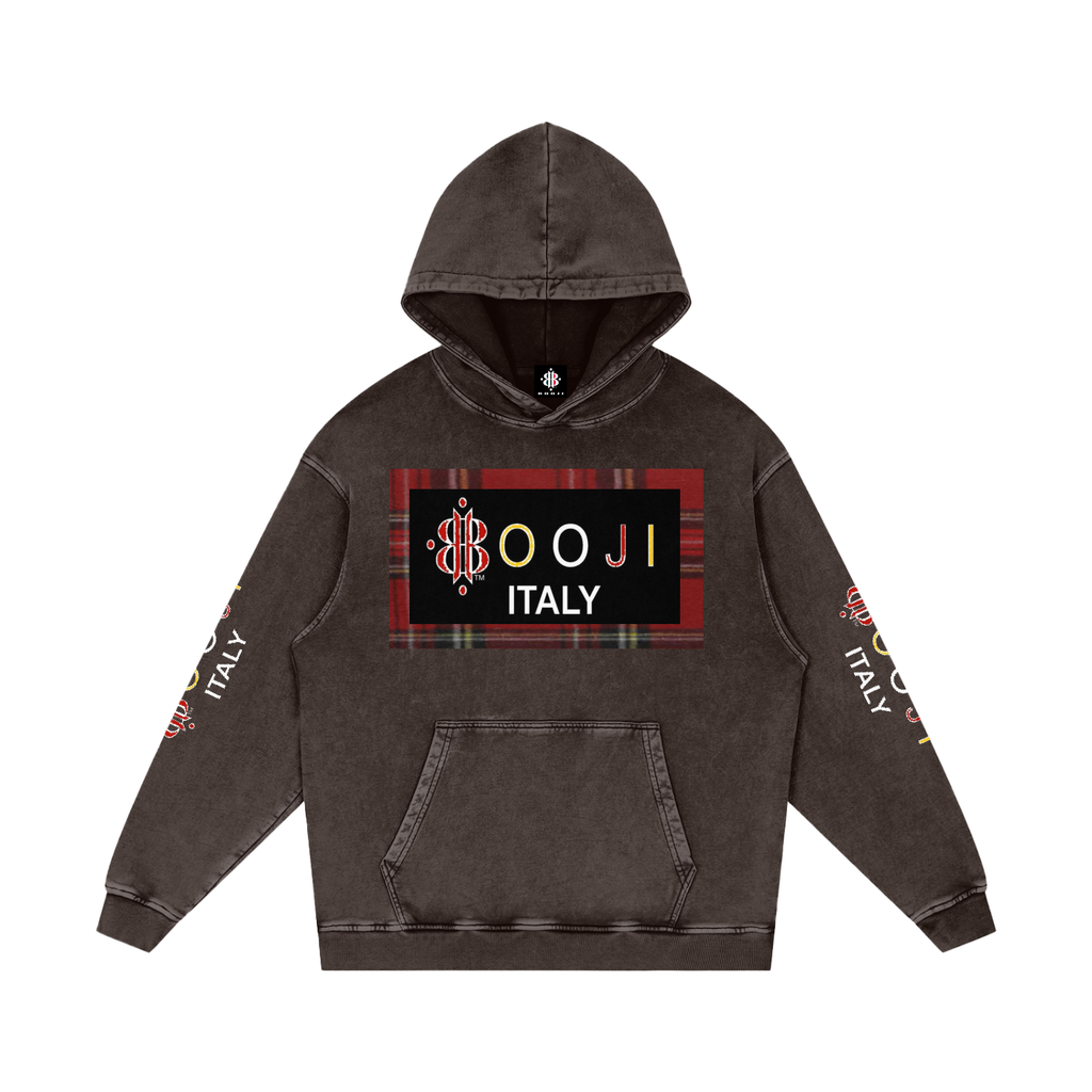 BOOJI ITALY ESCI'S COLLECTION  SNOW WASHED HOODIE