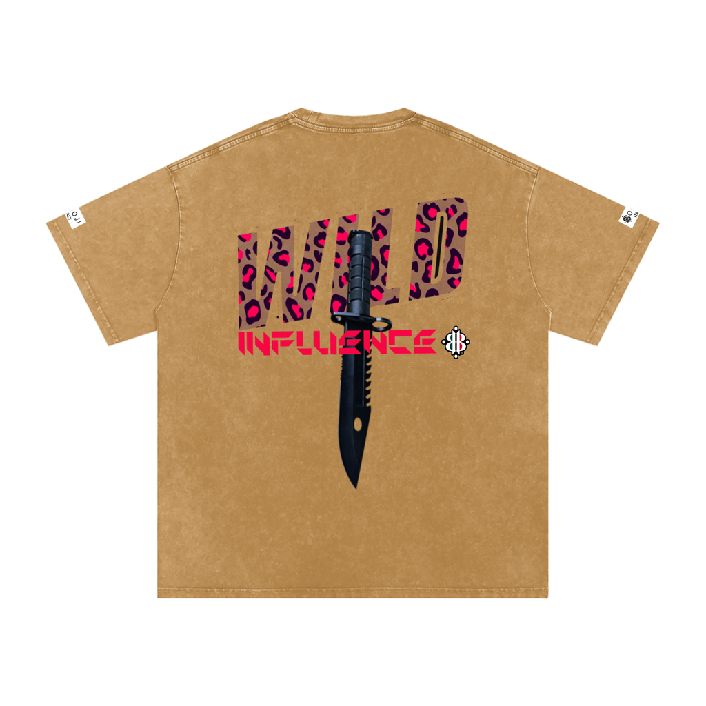 BOOJI ITALY WILD INFLUENCE KNIFE SNOW WASHED T-SHIRT