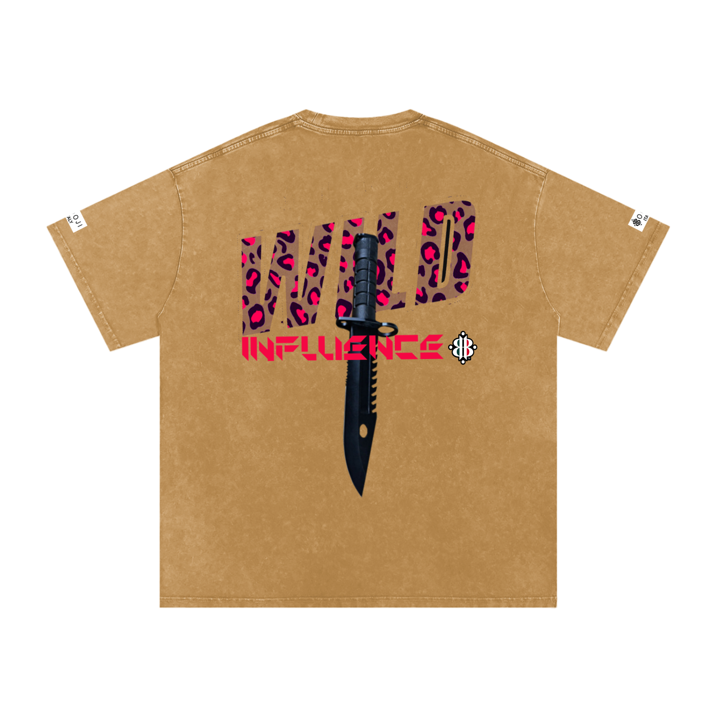 BOOJI ITALY WILD INFLUENCE KNIFE SNOW WASHED T-SHIRT
