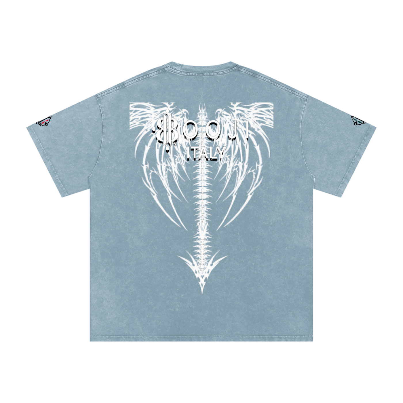 BOOJI ITALY DXXD IN LOVE BUTTERFLIES SNOW WASHED T-SHIRT