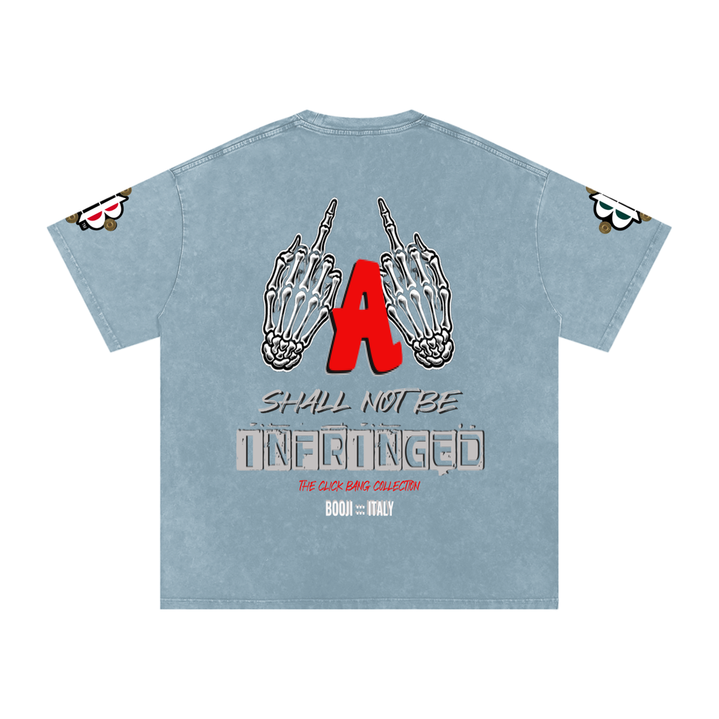 BOOJI ITALY "CLICK BANG COLLECTION" SNOW WASHED T-SHIRT