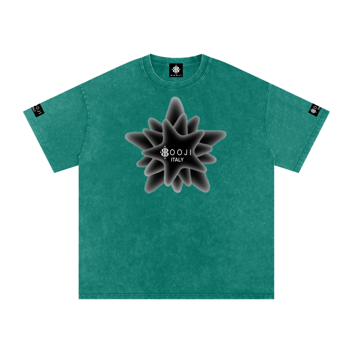 BOOJI ITALY MAGADIGS COLLECTION LOGO SNOW WASHED T-SHIRT