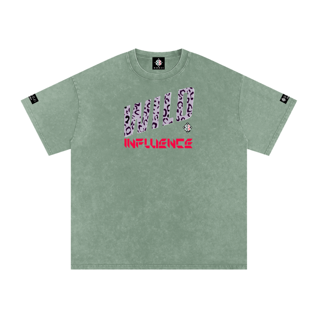 BOOJI ITALY WILD INFLUENCE Z-BACK SNOW WASHED T-SHIRT