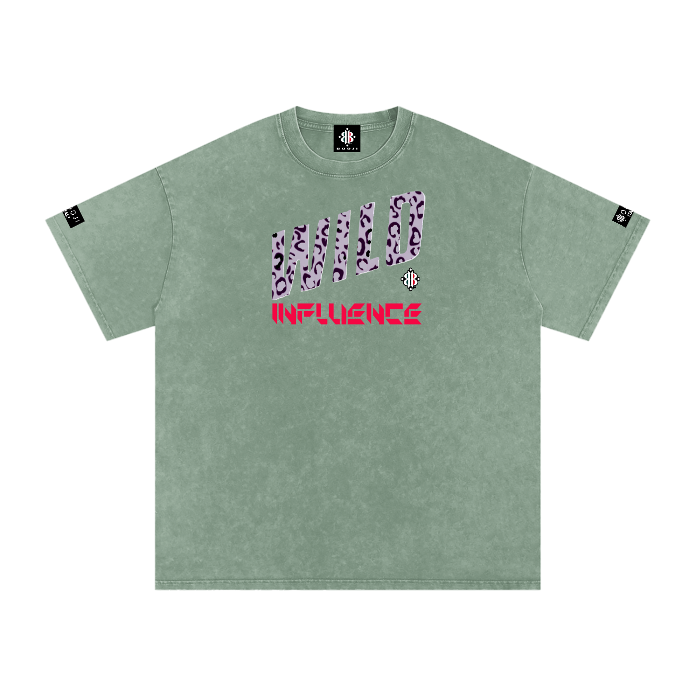 BOOJI ITALY WILD INFLUENCE Z-BACK SNOW WASHED T-SHIRT