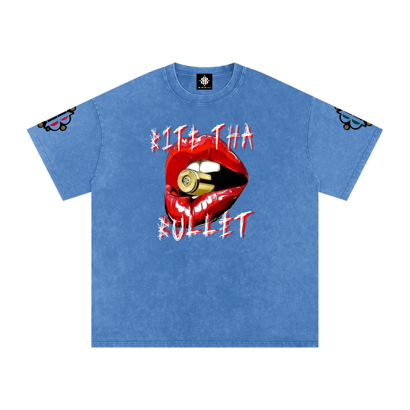 BOOJI ITALY BITE THA BULLET SNOW WASHED T-SHIRT