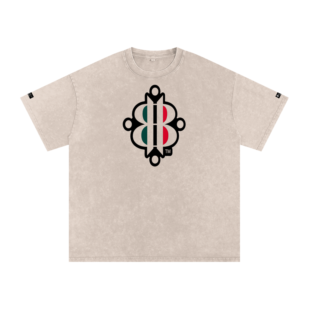BOOJI ITALY "FLY DENIM MFR." SNOW WASHED T-SHIRT