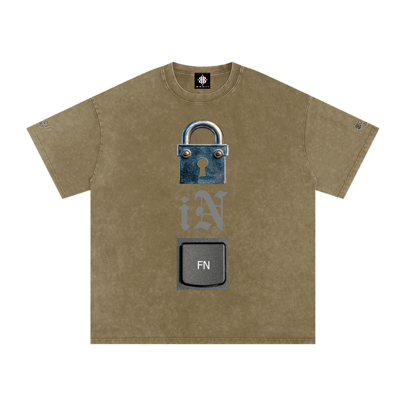BOOJI ITALY LOCK IN COLLECTION SNOW WASHED T-SHIRT