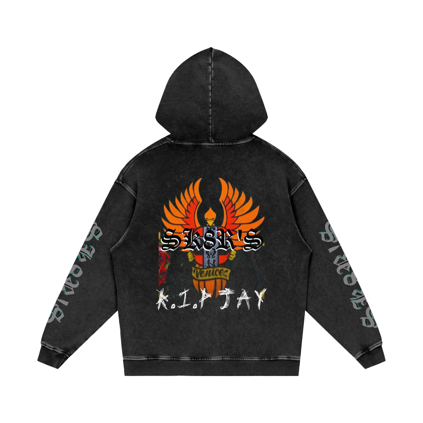 BOOJI ITALY SK8R'S COLLECTION MEN'S SNOW WASHED HOODIE