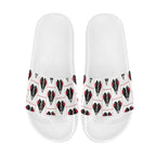 BOOJI ITALY DXXD IN LOVE COLLECTION MEN'S WHITE SOLE SLIDES