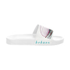 BOOJI ITALY BE A WAVE BEHAVE COLLECTION WOMEN'S WHITE SOLE SLIDES