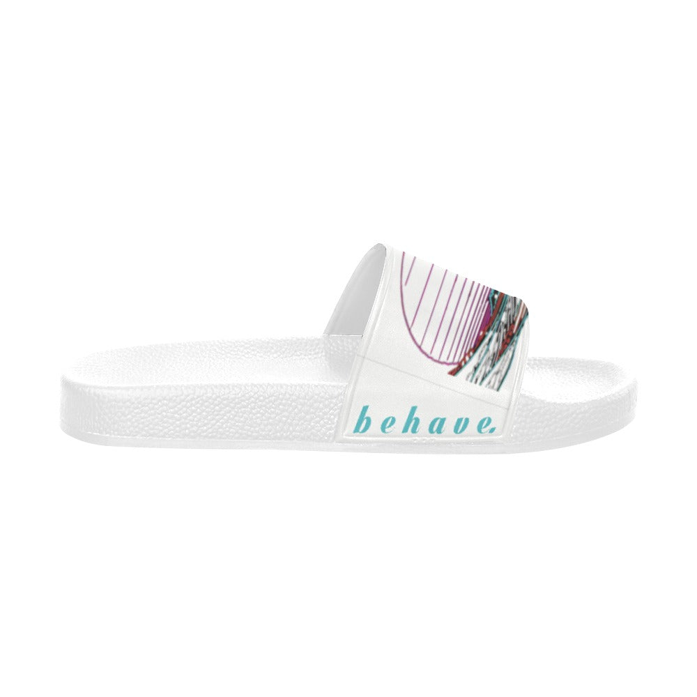 BOOJI ITALY BE A WAVE, BEHAVE IN WHITE WOMEN'S WHITE SOLE SLIDES