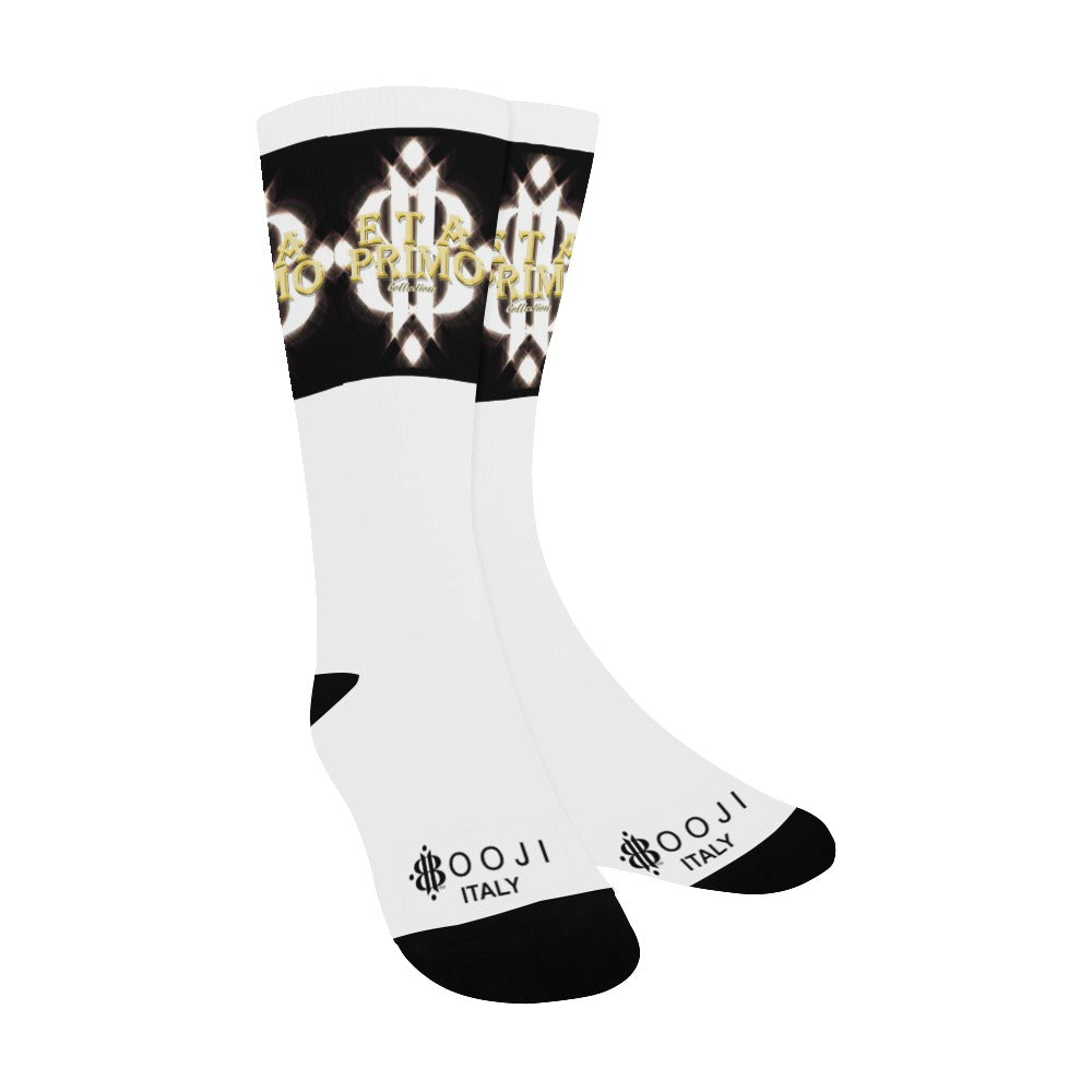 BOOJI ITALY ETA PRIMO MEN'S LOGO WHITE TUBE SOCKS